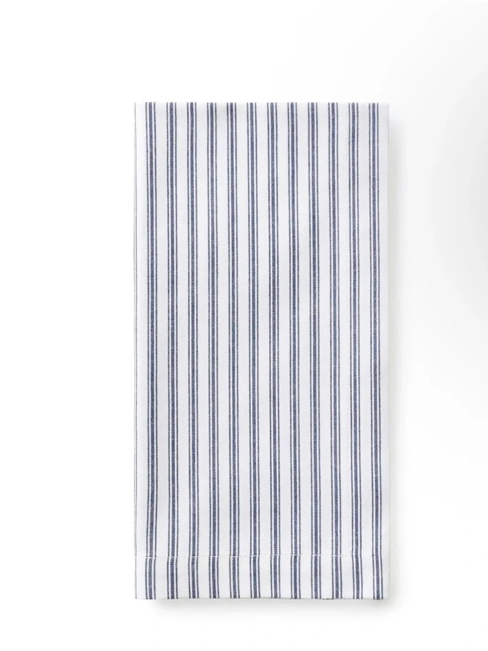 NWT Petite Plume Signature Twill Napkins in Navy French Ticking $40 MSRP set 4